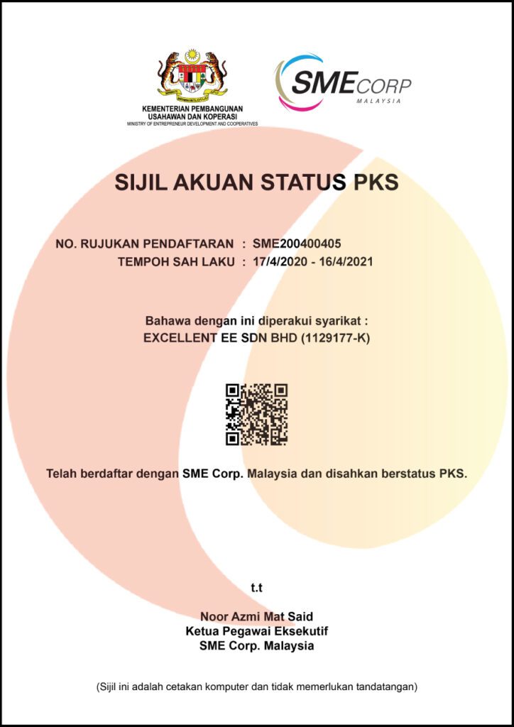 SME with Background Excellent EE Sdn Bhd